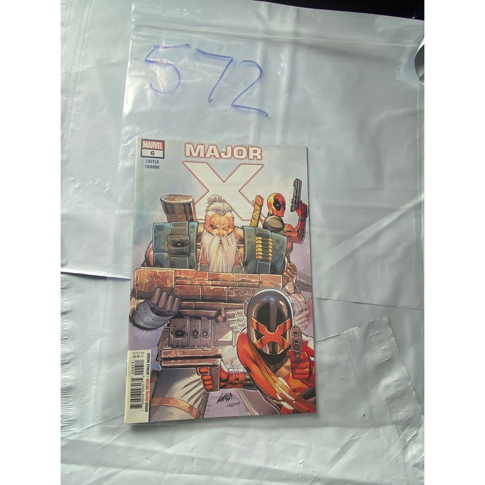 Marvel Comics MAJOR X Issue 6 Comic Book 2019 Rob Liefeld Bernard Chang